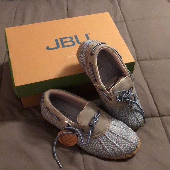 JBU Shoes - JBU grey and aqua duck shoes waterproof slip on